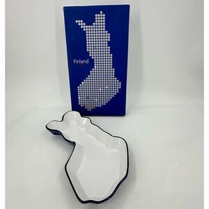 Sagaform Finland Country Outline Scandinavian Design Serving Candy Bowl Dish NIB